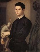Agnolo Bronzino Portrait d'un sculpteur on d'un jeune amateur painting